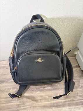 coach derby backpack in pebble leather Tas F59819 Black Balilene Also A Large Zipper Compartment In Front Coach F59819 Derby Backpack Or
